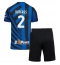 Inter Milan Denzel Dumfries #2 Thuis tenue voor kinderen 2024-25 Korte Mouwen (+ broek)