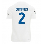 Inter Milan Denzel Dumfries #2 Uit tenue 2023-24 Korte Mouwen