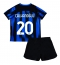 Inter Milan Hakan Calhanoglu #20 Thuis tenue voor kinderen 2023-24 Korte Mouwen (+ broek)