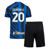 Inter Milan Hakan Calhanoglu #20 Thuis tenue voor kinderen 2024-25 Korte Mouwen (+ broek)