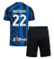 Inter Milan Henrikh Mkhitaryan #22 Thuis tenue voor kinderen 2024-25 Korte Mouwen (+ broek)