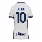 Inter Milan Lautaro Martinez #10 Uit tenue voor Dames 2024-25 Korte Mouwen