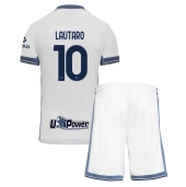 Inter Milan Lautaro Martinez #10 Uit tenue voor kinderen 2024-25 Korte Mouwen (+ broek)