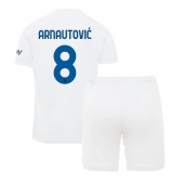 Inter Milan Marko Arnautovic #8 Uit tenue voor kinderen 2023-24 Korte Mouwen (+ broek)