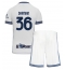 Inter Milan Matteo Darmian #36 Uit tenue voor kinderen 2024-25 Korte Mouwen (+ broek)