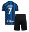 Inter Milan Piotr Zielinski #7 Thuis tenue voor kinderen 2024-25 Korte Mouwen (+ broek)