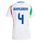 Italië Alessandro Buongiorno #4 Uit tenue voor Dames EK 2024 Korte Mouwen