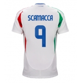 Italië Gianluca Scamacca #9 Uit tenue EK 2024 Korte Mouwen