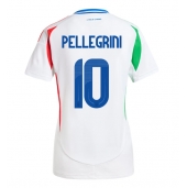 Italië Lorenzo Pellegrini #10 Uit tenue voor Dames EK 2024 Korte Mouwen