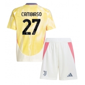 Juventus Andrea Cambiaso #27 Uit tenue voor kinderen 2024-25 Korte Mouwen (+ broek)