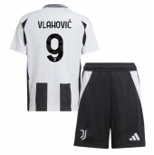 Juventus Dusan Vlahovic #9 Thuis tenue voor kinderen 2024-25 Korte Mouwen (+ broek)