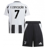 Juventus Francisco Conceicao #7 Thuis tenue voor kinderen 2024-25 Korte Mouwen (+ broek)