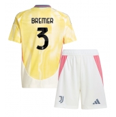 Juventus Gleison Bremer #3 Uit tenue voor kinderen 2024-25 Korte Mouwen (+ broek)