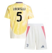 Juventus Manuel Locatelli #5 Uit tenue voor kinderen 2024-25 Korte Mouwen (+ broek)