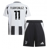 Juventus Nicolas Gonzalez #11 Thuis tenue voor kinderen 2024-25 Korte Mouwen (+ broek)