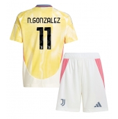 Juventus Nicolas Gonzalez #11 Uit tenue voor kinderen 2024-25 Korte Mouwen (+ broek)