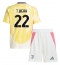 Juventus Timothy Weah #22 Uit tenue voor kinderen 2024-25 Korte Mouwen (+ broek)