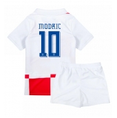 Kroatië Luka Modric #10 Thuis tenue voor kinderen EK 2024 Korte Mouwen (+ broek)