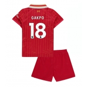 Liverpool Cody Gakpo #18 Thuis tenue voor kinderen 2024-25 Korte Mouwen (+ broek)