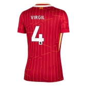 Liverpool Virgil van Dijk #4 Thuis tenue voor Dames 2024-25 Korte Mouwen