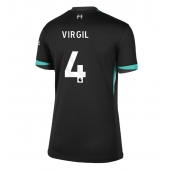 Liverpool Virgil van Dijk #4 Uit tenue voor Dames 2024-25 Korte Mouwen