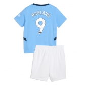 Manchester City Erling Haaland #9 Thuis tenue voor kinderen 2024-25 Korte Mouwen (+ broek)