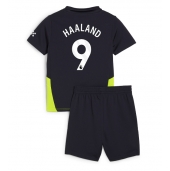 Manchester City Erling Haaland #9 Uit tenue voor kinderen 2024-25 Korte Mouwen (+ broek)