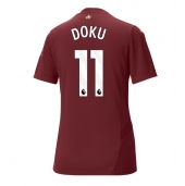 Manchester City Jeremy Doku #11 Derde tenue voor Dames 2024-25 Korte Mouwen