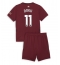 Manchester City Jeremy Doku #11 Derde tenue voor kinderen 2024-25 Korte Mouwen (+ broek)