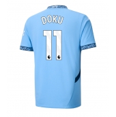 Manchester City Jeremy Doku #11 Thuis tenue 2024-25 Korte Mouwen