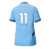 Manchester City Jeremy Doku #11 Thuis tenue voor Dames 2024-25 Korte Mouwen