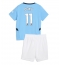 Manchester City Jeremy Doku #11 Thuis tenue voor kinderen 2024-25 Korte Mouwen (+ broek)