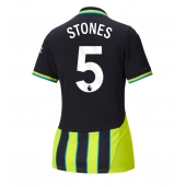 Manchester City John Stones #5 Uit tenue voor Dames 2024-25 Korte Mouwen