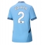 Manchester City Kyle Walker #2 Thuis tenue voor Dames 2024-25 Korte Mouwen