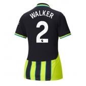 Manchester City Kyle Walker #2 Uit tenue voor Dames 2024-25 Korte Mouwen