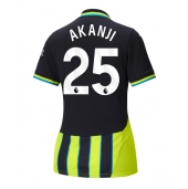 Manchester City Manuel Akanji #25 Uit tenue voor Dames 2024-25 Korte Mouwen