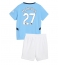 Manchester City Matheus Nunes #27 Thuis tenue voor kinderen 2024-25 Korte Mouwen (+ broek)