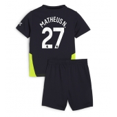 Manchester City Matheus Nunes #27 Uit tenue voor kinderen 2024-25 Korte Mouwen (+ broek)