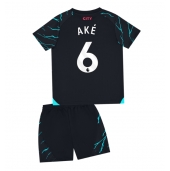 Manchester City Nathan Ake #6 Derde tenue voor kinderen 2023-24 Korte Mouwen (+ broek)