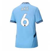 Manchester City Nathan Ake #6 Thuis tenue voor Dames 2024-25 Korte Mouwen