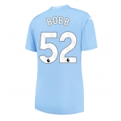 Manchester City Oscar Bobb #52 Thuis tenue voor Dames 2023-24 Korte Mouwen