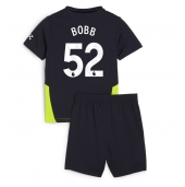 Manchester City Oscar Bobb #52 Uit tenue voor kinderen 2024-25 Korte Mouwen (+ broek)