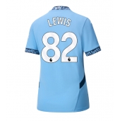 Manchester City Rico Lewis #82 Thuis tenue voor Dames 2024-25 Korte Mouwen