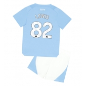 Manchester City Rico Lewis #82 Thuis tenue voor kinderen 2023-24 Korte Mouwen (+ broek)