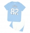 Manchester City Rico Lewis #82 Thuis tenue voor kinderen 2023-24 Korte Mouwen (+ broek)