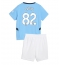 Manchester City Rico Lewis #82 Thuis tenue voor kinderen 2024-25 Korte Mouwen (+ broek)