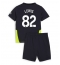 Manchester City Rico Lewis #82 Uit tenue voor kinderen 2024-25 Korte Mouwen (+ broek)