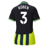 Manchester City Ruben Dias #3 Uit tenue voor Dames 2024-25 Korte Mouwen