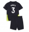 Manchester City Ruben Dias #3 Uit tenue voor kinderen 2024-25 Korte Mouwen (+ broek)