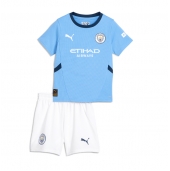 Manchester City Thuis tenue voor kinderen 2024-25 Korte Mouwen (+ broek)